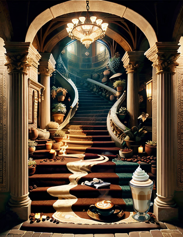 00260-[number]-196719532-((best quality)), ((masterpiece)),DonMC0ff33Ch0c  Staircase, Hairdryer, Tapestry with Cut and Drawn Work tapestry,Breccia stone,.png